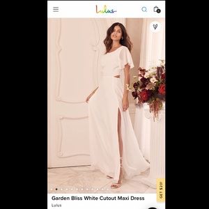 NWT- Lulus Medium Garden Bliss Cutout Maxi Dress